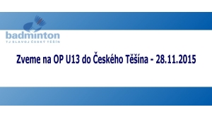Pozvánka na OP U13 Český Těšín